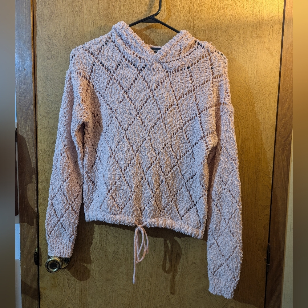 Almost Famous Pink Sweater With Hood